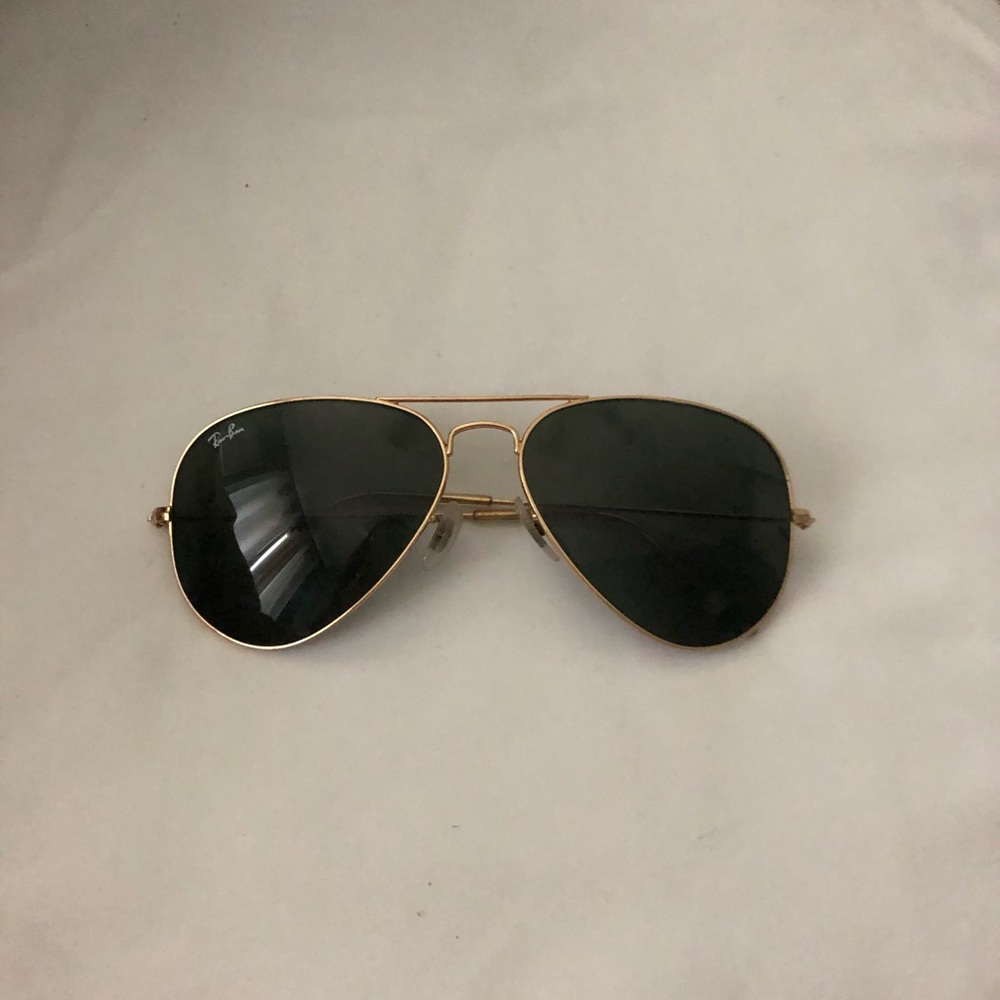 Ray Bans Aviators - Green Lens/Gold Frame